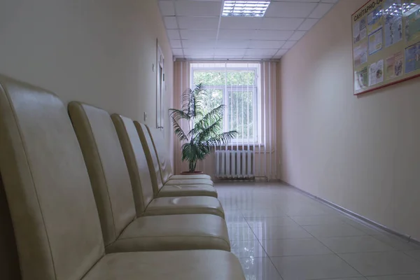 Bright new reception room in the hospital in bright colors