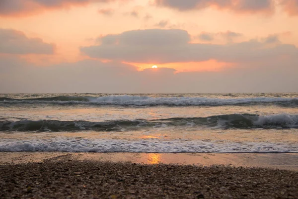 Beautiful Scenic Sunset Sea Coast — Stock Photo, Image