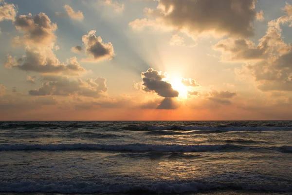 Beautiful Scenic Sunset Sea Coast — Stock Photo, Image