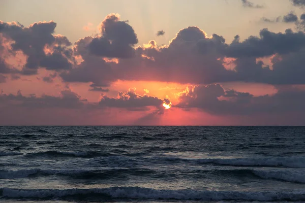 Beautiful Scenic Sunset Sea Coast — Stock Photo, Image