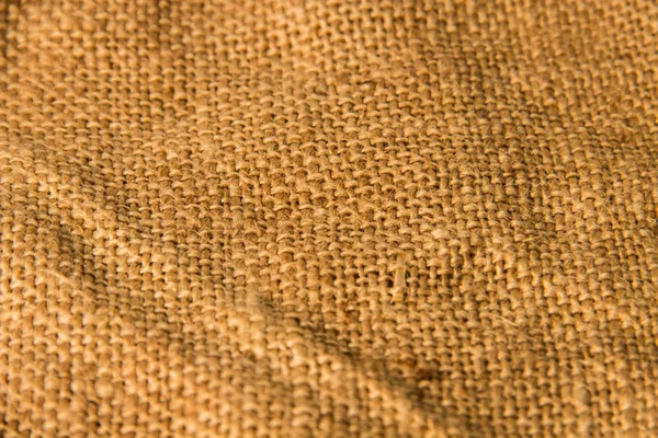 Natural Burlap Brown Color Very Close Large — Stock Photo, Image