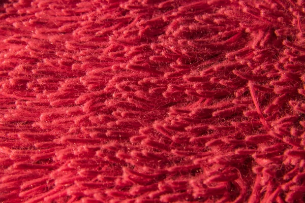 Красный Мягкий Фон Текстура Длинный Сон Плед — стоковое фото