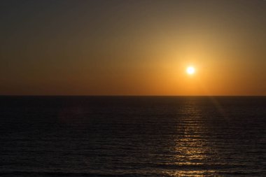 Akdeniz güzel güzel gün batımı