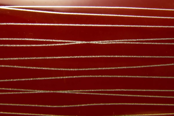 Brillante Brillante Fondo Rojo Con Rayas Onduladas Plata —  Fotos de Stock