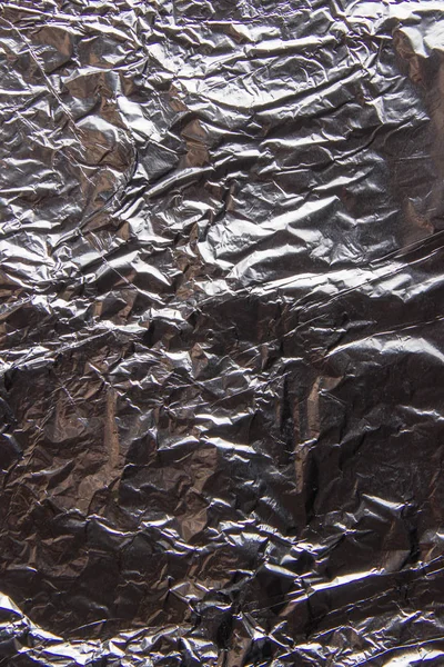 Background Texture Highly Crumpled Silver Foil — Stock Photo, Image