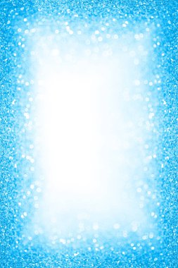 Soyut Mavi glitter ışıltı mutlu yıllar konfeti, plaj havuzu yüzme partisi sınır, yaz deniz su balonu çerçeve, bahar satış, duş bebek, çocuk reklam, Noel veya fantezi düğün davet için arka plan