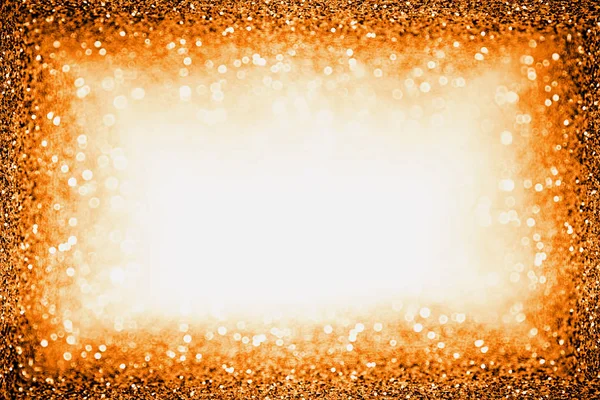 Elegante Zwarte Donkeroranje Glitter Sparkle Confetti Achtergrond Voor Gelukkige Verjaardag — Stockfoto