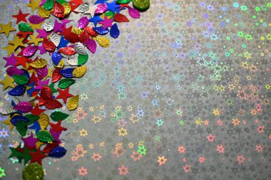 Parlak arkaplanda renkli çocuk dekorasyonu 