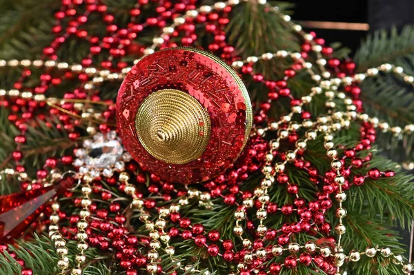 Decorações Natal Para Celebração Ano Novo — Fotografia de Stock