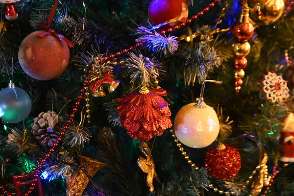 Las Decoraciones Navideñas Para Celebración Año Nuevo — Foto de Stock