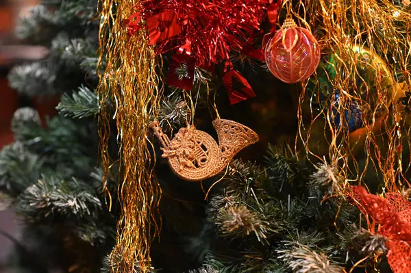 Decorações Natal Para Celebração Ano Novo — Fotografia de Stock