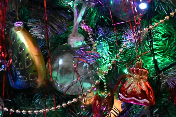 Las Decoraciones Navideñas Para Celebración Año Nuevo — Foto de Stock