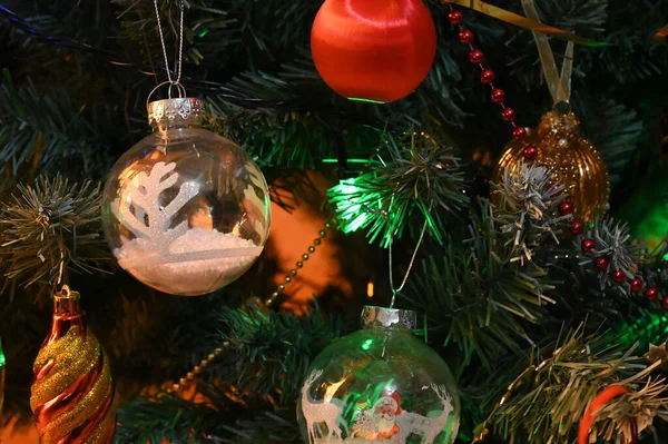 Decorações Natal Para Celebração Ano Novo — Fotografia de Stock