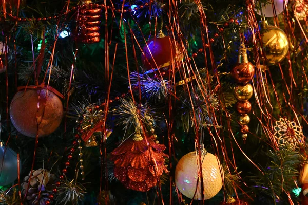 Decorações Natal Para Celebração Ano Novo — Fotografia de Stock