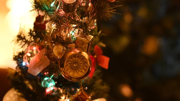 Las Decoraciones Navideñas Para Celebración Año Nuevo —  Fotos de Stock