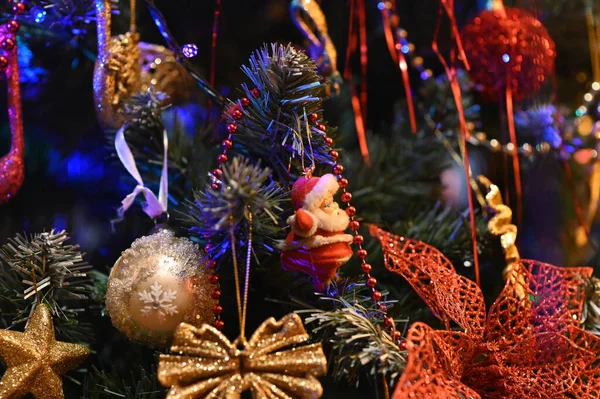 Las Decoraciones Navideñas Para Celebración Año Nuevo — Foto de Stock