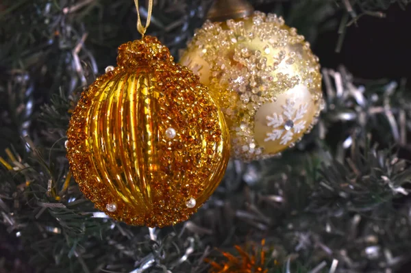 Las Decoraciones Navideñas Para Celebración Año Nuevo — Foto de Stock