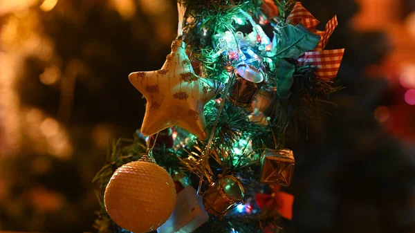 Las Decoraciones Navideñas Para Celebración Año Nuevo —  Fotos de Stock