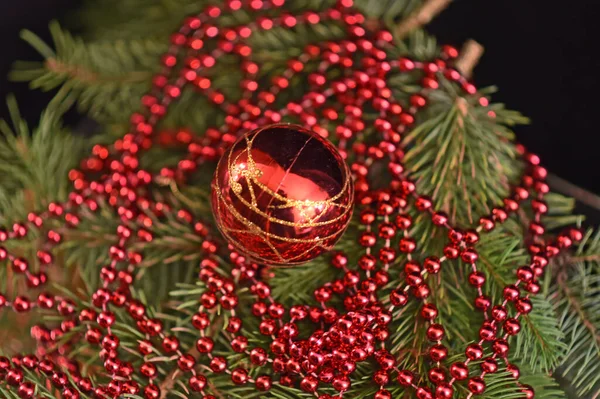 Weihnachtsdekoration Zur Feier Neujahr — Stockfoto