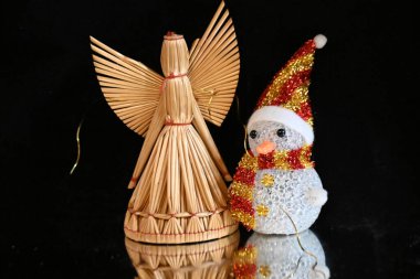 Yeni Noel dekorasyonları seti, tatil konsepti  