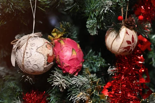 Las Decoraciones Navideñas Para Celebración Año Nuevo —  Fotos de Stock