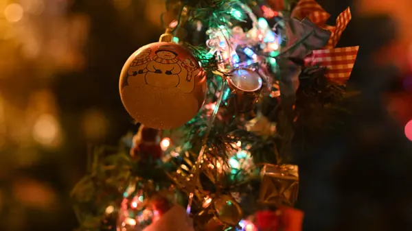 Las Decoraciones Navideñas Para Celebración Año Nuevo —  Fotos de Stock