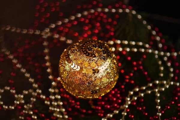 Las Decoraciones Navideñas Para Celebración Año Nuevo — Foto de Stock