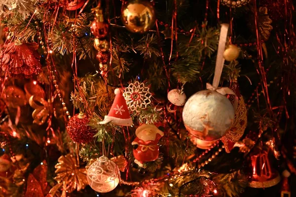 Weihnachtsdekoration Zur Feier Neujahr — Stockfoto