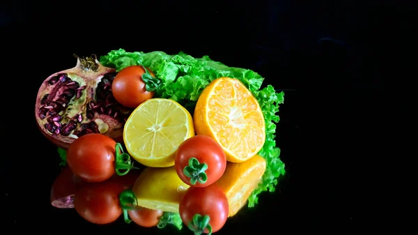 Набір Свіжих Стиглих Овочів Концепція Здорової Їжі — стокове фото