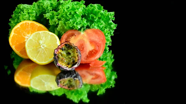 Conjunto Verduras Frescas Maduras Concepto Alimentos Saludables — Foto de Stock