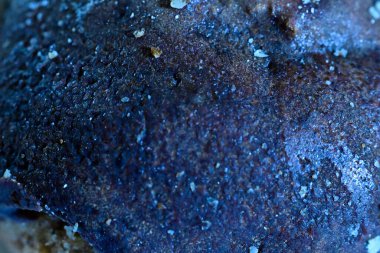 Mavi arkaplanda hamur işine yakın çekim 