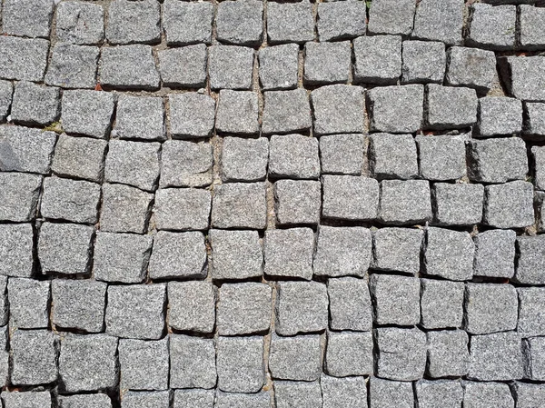 Gray Cobblestone Black Shadows — Stock Photo, Image