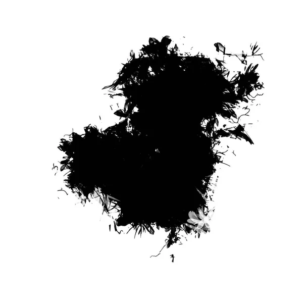 Υφή σημεία του μαύρου χρώματος σε λευκό χαρτί — Φωτογραφία Αρχείου