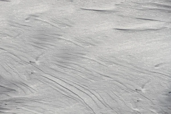 Biały śnieg z naturalnych kryształów teksturowanej powierzchni — Zdjęcie stockowe