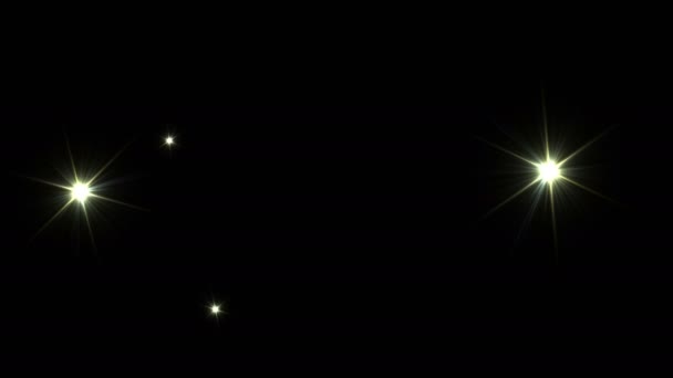 Изображение большого количества звезд на черном фоне — стоковое видео