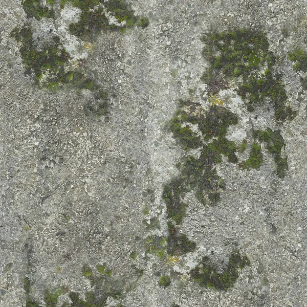 Le vieux mur de pierre a germé mousse verte.Texture ou fond — Photo