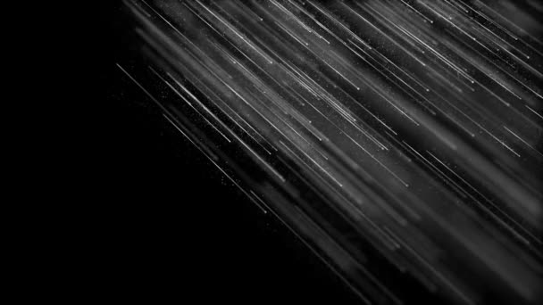 Siyah zemin üzerinde parlak beyaz yıldızlar Hd 1920 x1080 — Stok video