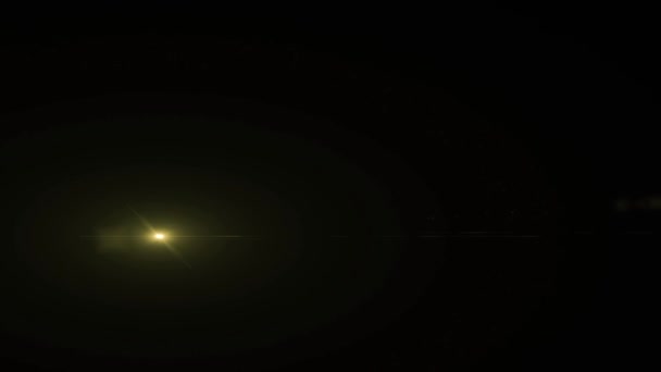 Estrella de oro en movimiento sobre fondo negro HD 1920x1080 — Vídeo de stock