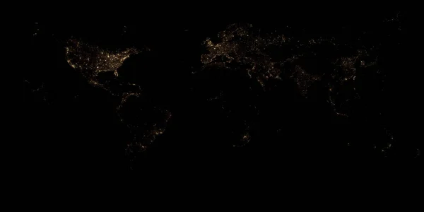 Νυχτερινή θέα της πόλης από δορυφόρο .Υφή ή φόντο — Φωτογραφία Αρχείου