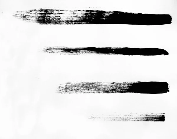 Ένα σύνολο από μαύρες αποχρώσεις μαρκαδόρου που απομονώνονται σε λευκό φόντο. Υφή ή φόντο — Φωτογραφία Αρχείου