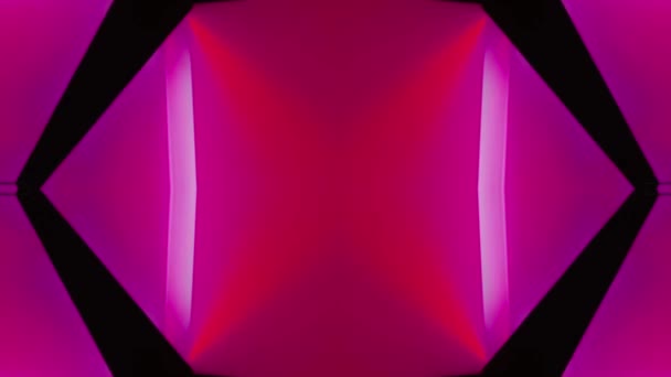 Cambio de los patrones de color del caleidoscopio en movimiento — Vídeos de Stock