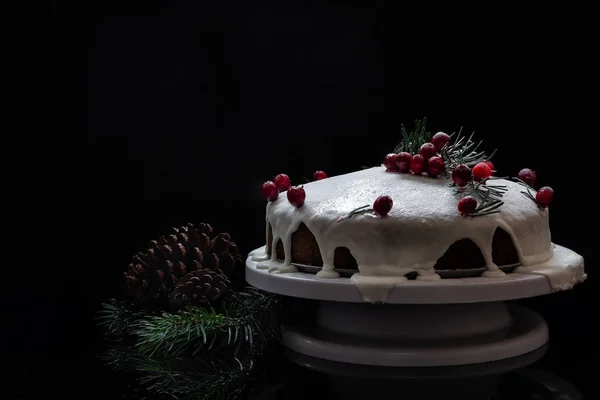 Різдвяний Бенкет Домашні Торти Пироги Різдво Святковий Настрій — стокове фото