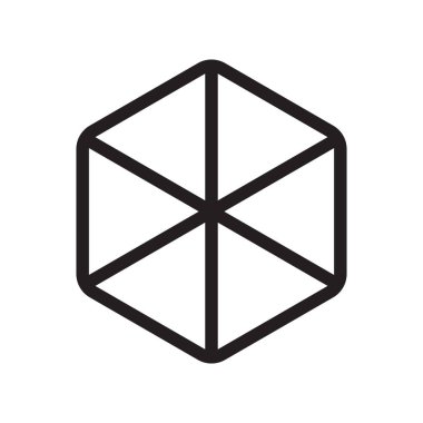 Web ve mobil uygulaması tasarım, küp logo kavramı için beyaz arka plan üzerinde izole küp simge vektör