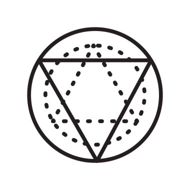 Web ve mobil uygulaması tasarımı, üçgen logo kavramı için beyaz arka plan üzerinde izole üçgen simge vektör