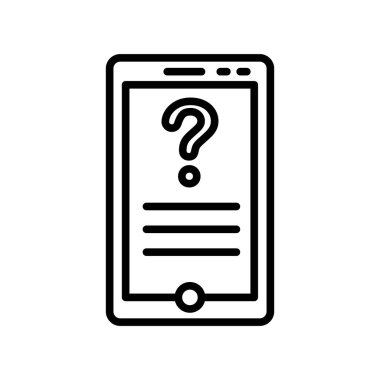 Müşteri hizmeti simge vektör işareti ve beyaz b izole sembolü