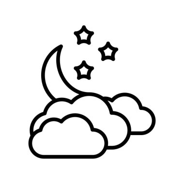 Bulutlu simge vektör işareti ve beyaz arka plan üzerinde bulutlu logo kavramı izole sembolü