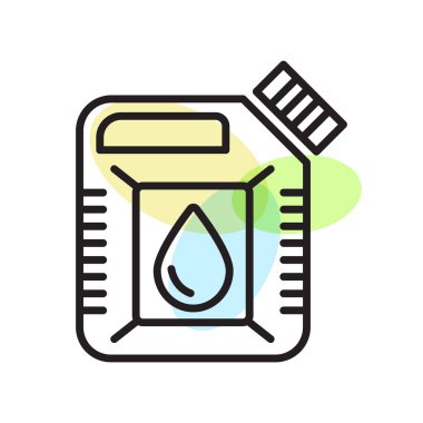 Web ve mobil uygulaması tasarım, petrol logo kavramı için beyaz arka plan üzerinde izole petrol simge vektör