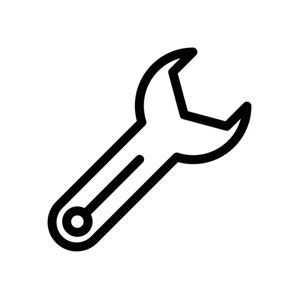 Знак вектора ключа и символ на белом фоне , — стоковый вектор