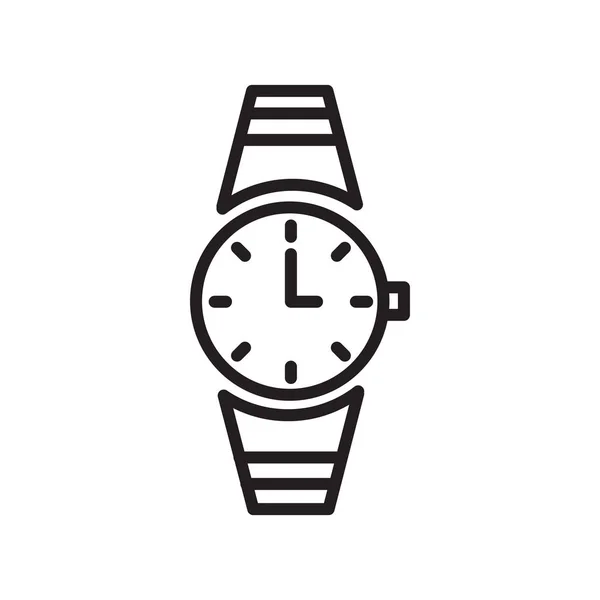 Ρολόι Εικονίδιο Διάνυσμα Απομονώνονται Λευκό Φόντο Για Σας Web Και — Διανυσματικό Αρχείο