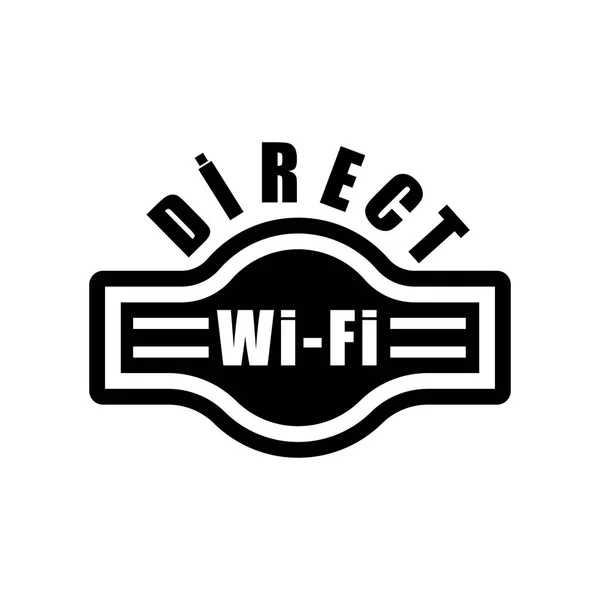 Direct Wifi Logo Icon Vector Isolated White Background Your Web — Stock Vector